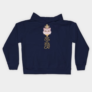 Keep Calm and Spoil Your Cat Kids Hoodie